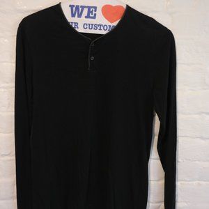 The Kooples Men's Longsleeve Leather Collar Shirt